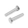 Bolt Stroybat, with a hexagonal head, galvanized, Din933, M6x30 mm, 6 pcs