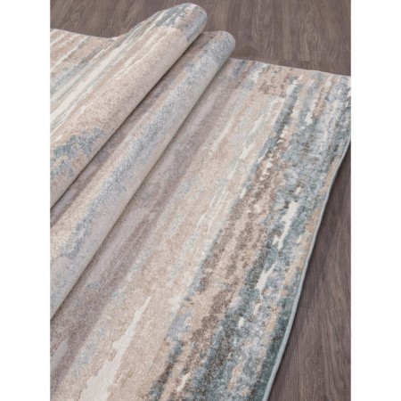 Rectangular carpet Merinos Naturel, size 100x200 cm, color Beige-Blue-2