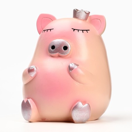 Pigger "Pig with the Crown" Pink-Serlicer, 17cm-1