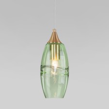 Suspension lamp Eurosvet Lotus 50222/1, E27, 1x40W, 120x120 mm, bronze color