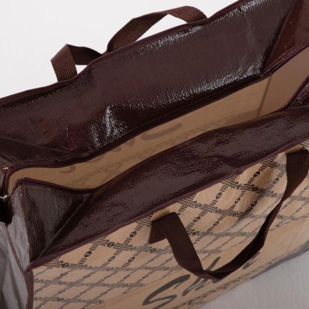 Lightning bag on a zipper, 37 liters, beige color-2