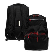Youth backpack 43 x 31 x 20 cm, Grizzly, ergonomic back, laptop department, black