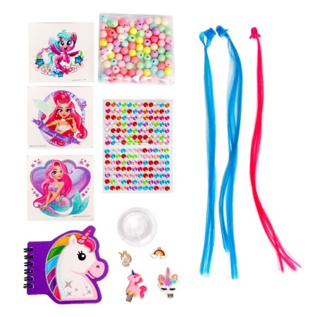 Set with strands, tattoos, rhinestones, purse-2