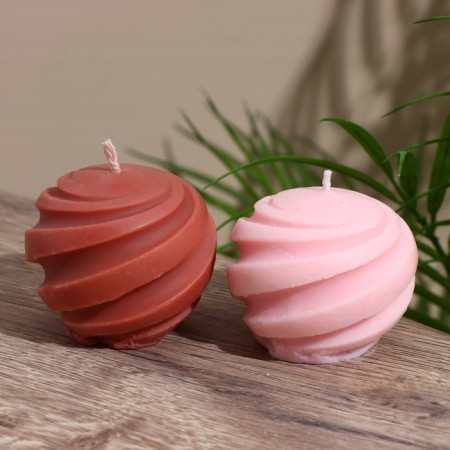 Candle "ball" 5x5x5 cm, soy wax mix-4