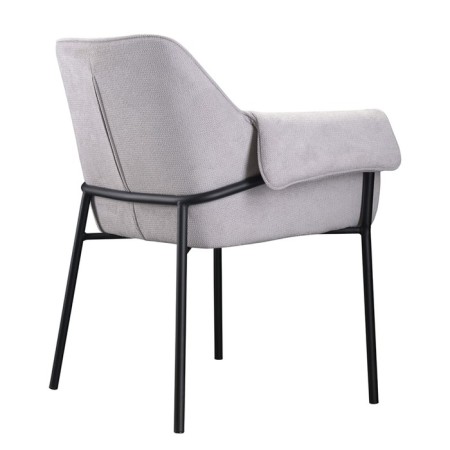 Aline chair, 550 × 700 × 830 mm, Shenill, light gray color-11