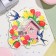 Decoration on the adhesive tape "Swallows" 26x26 cm