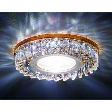 Ambrella Light Lumber built -in LED, G5.3, 3W, Chrome Color, Brown, D = 60 mm