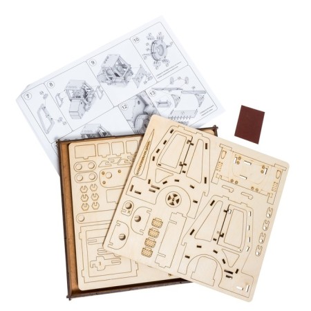 Collectible wooden designer "Excavator"-5