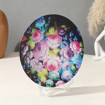 Decorative plate "Zhostovo", D = 20 cm-1
