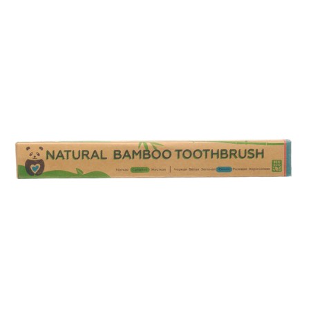 Bamboo dental brush average 10 pieces, mix of flowers-17
