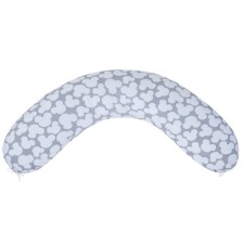 Pillowcase to a pillow for pregnant women, size 34 × 170 cm, gray mouse