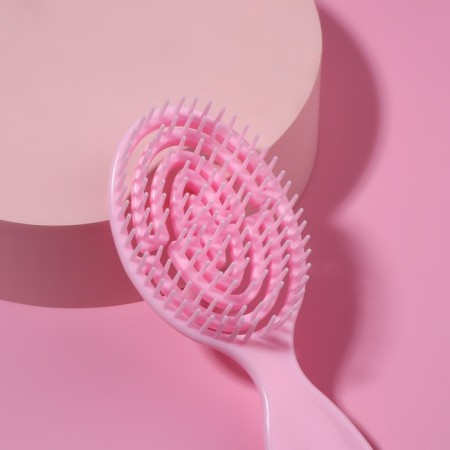 Comb - mini massage, 5.5 × 14 cm, the color is gentle - pink-2