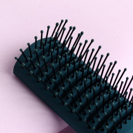 The comb massage, rubberized handle, ventilated, 4.5 × 22.5 cm, green/white color-4