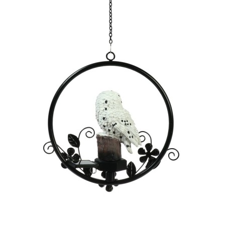 Garden lamp on the sunny battery "Polar owl", 27 cm, 1 LED, glow warm white-3