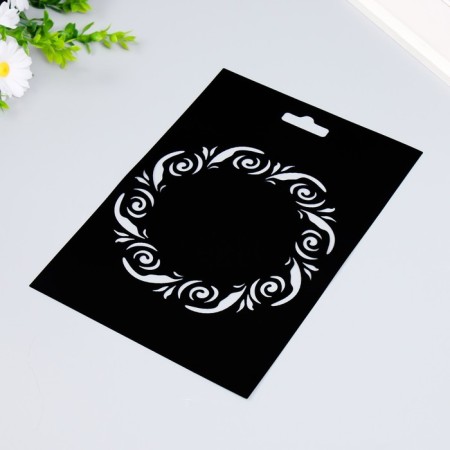 Plastic stencil "frame" 20x29cm-1