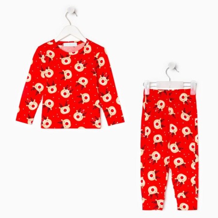 New Year. Pajama Children's KAFTAN "Happy New Year" R.28 (86-92)-6