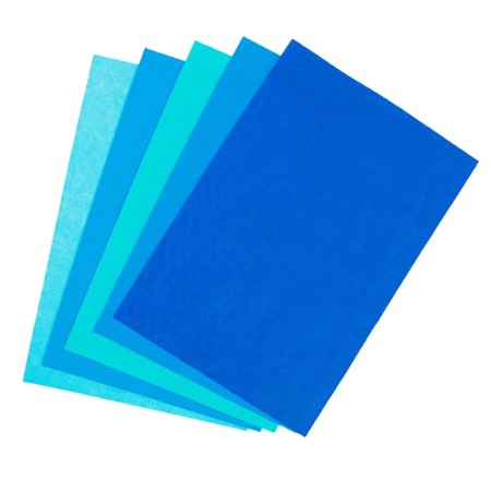 Fetr Color Soft A4 DEVENTE. "Shades of blue" 5 colors, 5 sheets, thickness 2 mm-1
