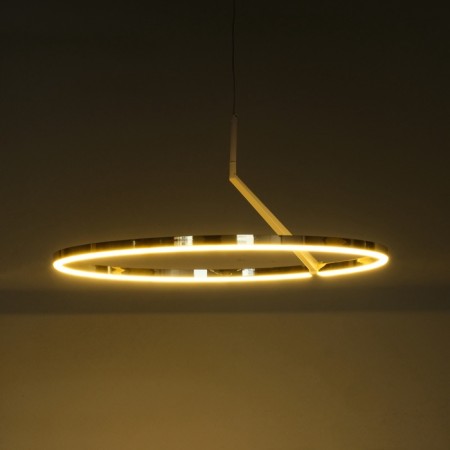 Lamp with DDD "Holly" LED 48W 3000-6000K white-gold 60x60x22 cm-5
