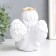 Souvenir Polystone Light "Angel with a star wreath and pigeon" White mix 12x11.5x15 cm