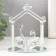 Souvenir glass "Two swan under the roof" Transparent 5.2x8.2x10.5 cm