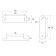 Magnet furniture tundra M002W, 60x13 mm, medium, white color, 1 pc.