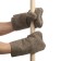 Mittens, cloth, tarpaulin adjustable, brown, Greengo