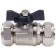 Aqualink ball valve, PN 10, 16 x 16 mm, tsang/tsang, butterfly, nickel.