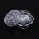 Sequins for the decor "Star Night", holographic, silver color