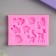 Mold Silicon "Forest animals" 8 items 1x8.5x6.5 cm