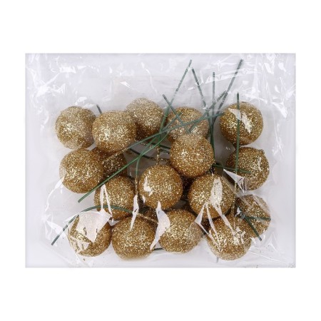Figure for crafts and decor on the “ball” wire, set of 20 pcs., Size 1 pc. - 2 × 7 cm, gold color-2