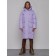 Coat insulated winter female, size 42, purple color