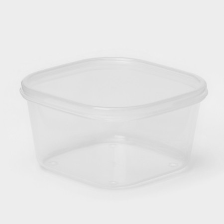 A set of food shares, 3 pcs, 700 ml, square, transparent-2