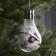 Christmas ball "bumps", batteries, 5 LED, white glow