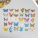 Stickers for creativity PLC PVC "Flower butterflies" set 60 pcs 10x14 cm
