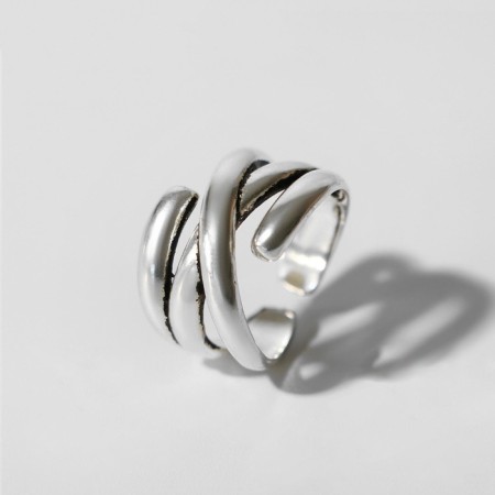 Ring "Jewelry" randomness, color black silver, dimensionless-2