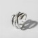 Ring "Jewelry" randomness, color black silver, dimensionless