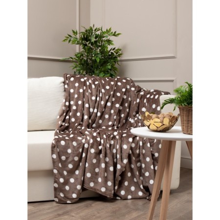 Texrepublic blanket, size 140x200 cm, brown color