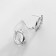Earrings with rhinestones Xuping Circle Circle, white color in silver
