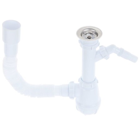 Aquant siphon for washing, 1 1/2 "x 40 mm, tap for washing machine, with corrugated 40x40/50 mm