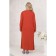 Female dress, size 52, terracotta color