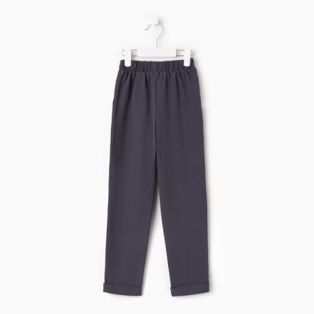 Pajamas for a boy (T -shirt, trousers) minku graphite color, height 110-12