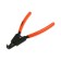 Sparta 183205 puller, for external locking rings, curved lips, squeeze, 150 mm