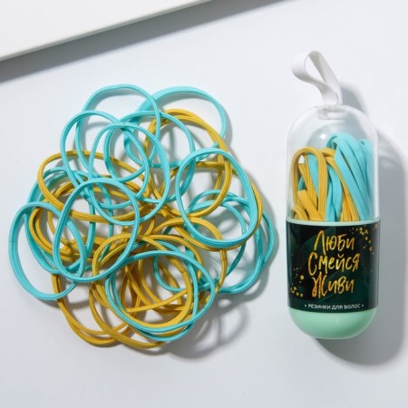 Hair elastic bands "love" 30 pcs