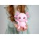 Soft toy "axolotl", pink color