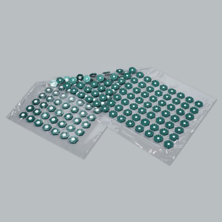 Iplikator-river, PVC base, 140 modules, 28 × 64 cm, transparent/green color-2