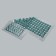 Iplikator-river, PVC base, 140 modules, 28 × 64 cm, transparent/green color