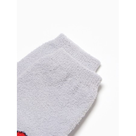Women's socks "Dancing Santa Claus" NZHMP2258-08-01, color gray rr 36-40-1
