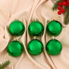 Set of balls plastic D-6 cm, 6 pcs 