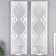 Climber Plastic, glass for 1 candle "Mirror patterns" set 2 pcs D-4 cm white 8x13x40 cm 906886