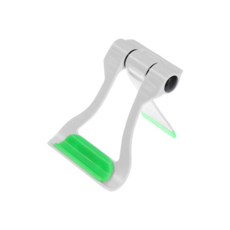Luazon phone stand, folding, reinforced, adjustable height, white/green-6